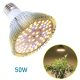 Greenhouse lighting Plant lamp plant growing LED 50W with E27 socket 78 LEDs