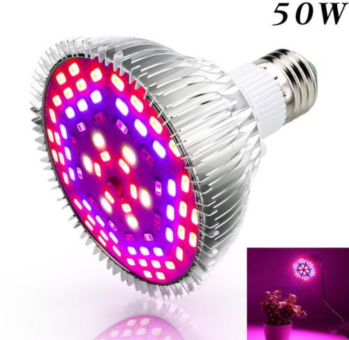 50W E27 Greenhouse lighting Plant lamp for growing plants with LED E27 socket