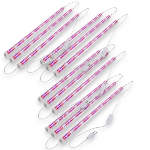  60W plant lighting fluorescent lamp 120 cm long 4x3 piece set, foldable plant growing LED lamp with switch