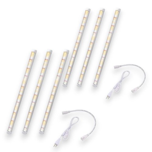 60W plant lighting fluorescent lamp 2x3 pieces 120 cm long with sunlight effect, plant growing lamp IP44 can be connected in series