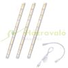 60W plant lighting fluorescent lamp 3x3 pieces 120 cm long with sunlight effect, plant growing lamp IP44 can be connected in series