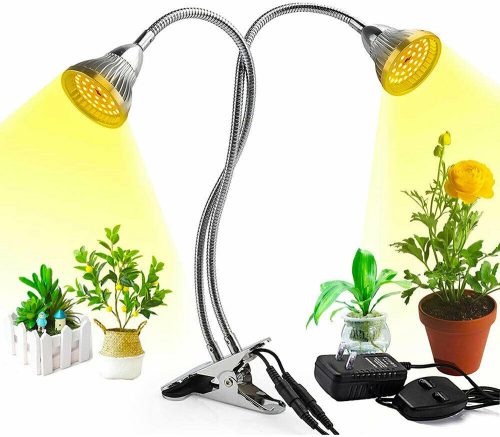 60W flexible clip-on plant lamp greenhouse lighting with SUNLIGHT type light 2 x 42 LED double-headed table lamp 2 x 30W