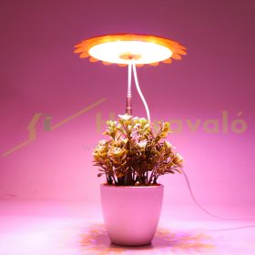   6W Üvegház világítás fehér színű virág formájú növénylámpa növény nevelő leszúrhatón talppal