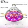 80W E27 Greenhouse lighting Plant lamp for growing plants with LED E27 socket