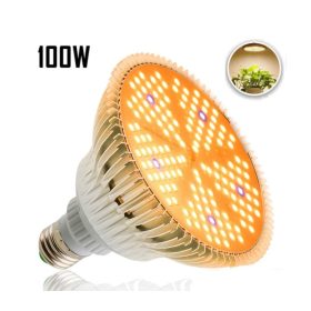   100W Növény lámpa Üvegház világítás NAPFÉNY jellegű fénnyel Virág nevelő UV és IR leddel E27 foglalattal