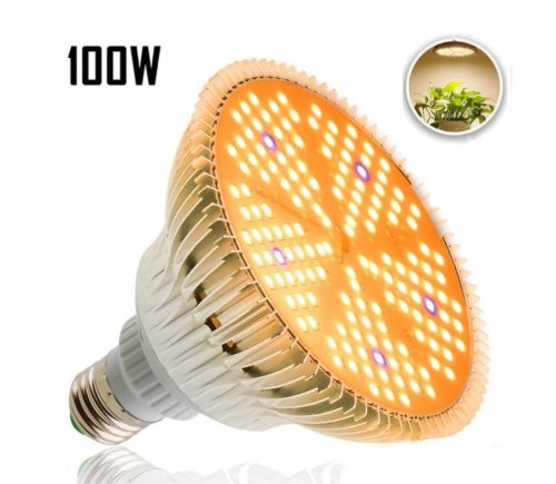 100W Plant lamp Greenhouse lighting with SUNLIGHT-like light Flower grower with UV and IR led with E27 socket