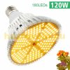 120W Plant lamp Greenhouse lighting with SUNLIGHT-like light Flower grower with UV and IR led with E27 socket