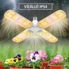 200W Plant lamp greenhouse lighting with sunlight-like light flower grower 552 LED lights with UV and IR LEDs with E27 socket