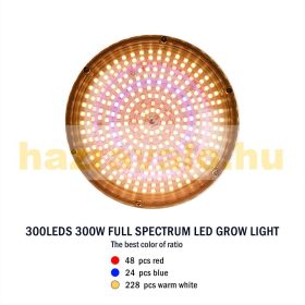 300W Növény lámpa Üvegház világítás NAPFÉNY jellegű fénnyel Virág nevelő UV és IR leddel E27
