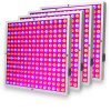  180W Növénynevelő LED lámpa felakasztható teljes spektrumú 4 x 225 LED növénylámpa panel üvegház világítás 