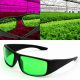 Protective glasses against UV-A, UV-B, UV-C and IR radiation recommended for plant growing lamps