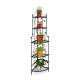 Flower stand, corner shelf, plant holder, foldable with 5 shelves