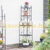 Flower stand, corner shelf, plant holder, foldable with 5 shelves