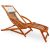 Napozóágy akácfa nyugágy 152x70x74 cm összecsukható napágy párnával kerti szék