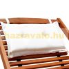 Sunbed acacia wood lounger 152x70x74 cm folding sunbed with cushion garden chair