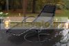 Sunbed rocking lounger 191x77x82 cm relax chair anthracite garden chair