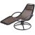 Napozóágy hintázó nyugágy 191x77x82 cm relax-szék barna kerti szék