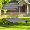 Sunbed double lounger 200x170x134 cm with awning