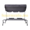 Sunbed double lounger 200x170x134 cm with awning