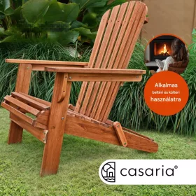   Összecsukható kerti pihenőszék akácfából ergonomikus, kényelmes kialakítás