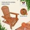 Összecsukható kerti pihenőszék akácfából ergonomikus, kényelmes kialakítás