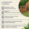 Összecsukható kerti pihenőszék akácfából ergonomikus, kényelmes kialakítás
