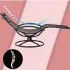 Relax napozóágy hintafunkcióval ergonomikus kerti fekvőszék, mokka színű kültéri pihenőszék 