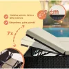 Polyrattan kerti napozóágy XXL dupla 200x160x33 cm fekete/krém 