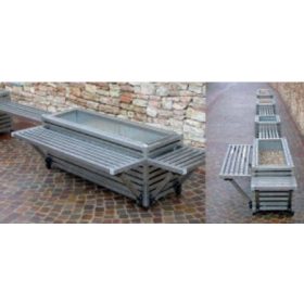 Rozsdamentes acél pad virágágyáshoz 