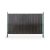 Függőleges 3D kerítésbe fűzhető panel barna 123x250 cm kerítéshez alkalmas belátásgátló léc