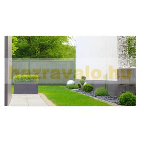   Függőleges 3D kerítésbe fűzhető panel antracit 153x250 cm kerítéshez alkalmas belátásgátló léc