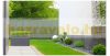 Vertical 3D fence panel anthracite 173x250 cm privacy bar suitable for fences