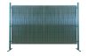 Vertical 3D fence panel green 123x250 cm privacy bar suitable for fences