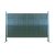 Függőleges 3D kerítésbe fűzhető panel zöld 123x250 cm kerítéshez alkalmas belátásgátló léc