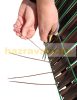Vertical 3D fence panel green 123x250 cm privacy bar suitable for fences