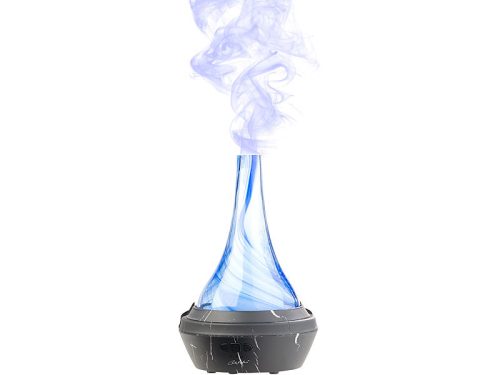 Párásító, aroma diffúzor, elektromos ultrahangos illóolaj párologtató 120 ml kúpos üveg