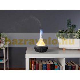   Kézzel készített fúvott üveg Milano párásító, aroma diffúzor ultrahangos illóolaj párologtató 120 ml színes LED világítással