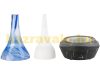 Handmade Blown Glass Milano Humidifier Aroma Diffuser Ultrasonic Essential Oil Vaporizer 120ml with Colorful LED Lighting