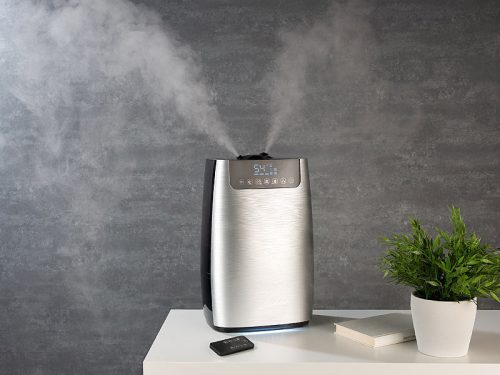 Párásító, aroma diffúzor illóolaj aromaolaj tartóval ultrahangos párologtató 5 literes, ionizál