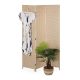 Indoor partition screen 170x120x2 cm 3 beige partition panels 