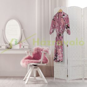   Beltéri térelválasztó paraván 170x120x2 cm 3 darab fehér térelválasztó panel 