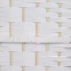 Összecsukható spanyol fal fonott designnal 170x160 cm 4 részes fehér paraván