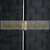 Indoor partition screen 170x180 cm black 4 partition panels with shelves