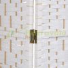 Folding 6-part screen 170x240 cm room divider white decorative Spanish wall