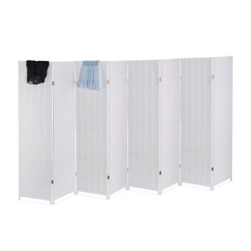   8 részes paraván térelválasztó 8 részes spanyol fal papírzsinórból és fából