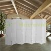 8-part screen room divider 8-part Spanish wall made of paper cord and wood