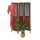 Folding indoor partition screen 179x132x3 cm brown vintage style 3 partition panels 