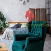 Folding indoor partition screen 179x132x3 cm brown vintage style 3 partition panels 