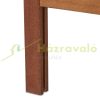 Folding indoor partition screen 179x132x3 cm brown vintage style 3 partition panels 