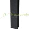 Folding indoor partition screen 179x132x3 cm dark brown vintage style 3-piece partition panel 